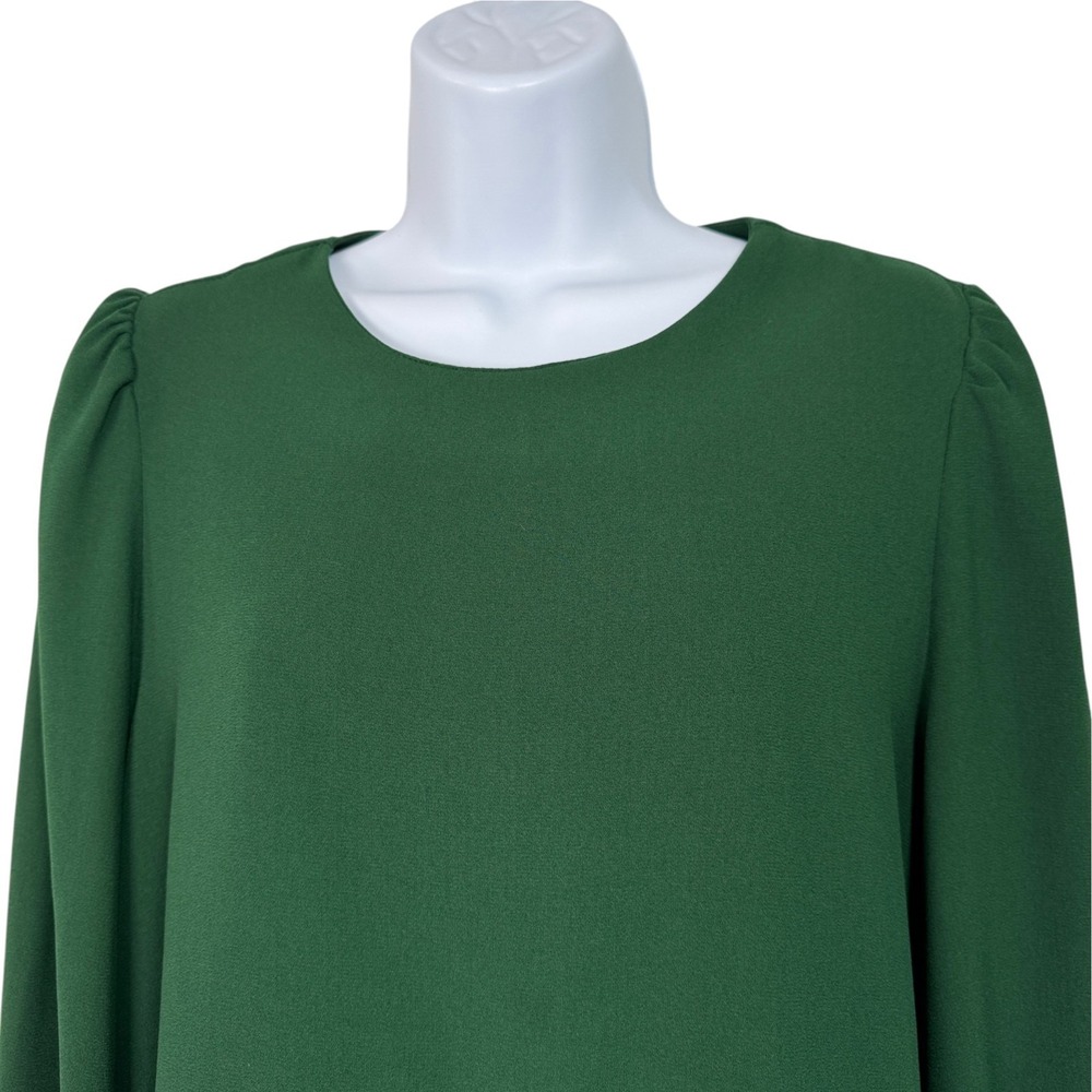 Pomander Place Peplum Top Sz M Hunter Green Cottage Dark Academia Romantic - Picture 3 of 8